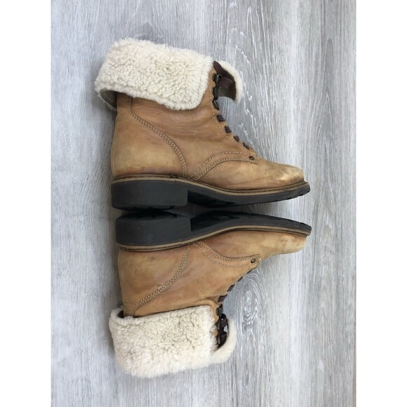 Vintage Hooper Womens Brown Leather Lace Up After Ski Boots Size EU 39 - Picture 4 of 10